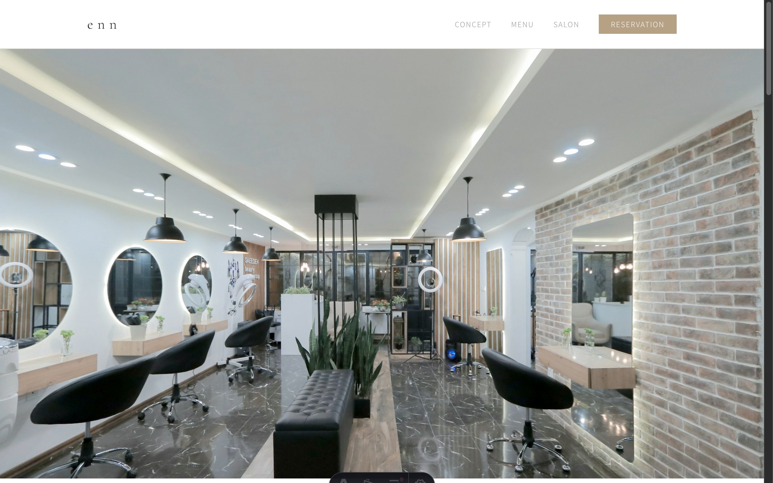 美容サロン イメージのトップページ